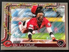2025 Topps Holiday - Elly De La Cruz #H97 Holiday Silver Glitter