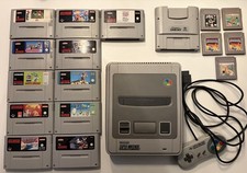 SNES Super Nintendo + 11 Spiele + Gameboy Ada...