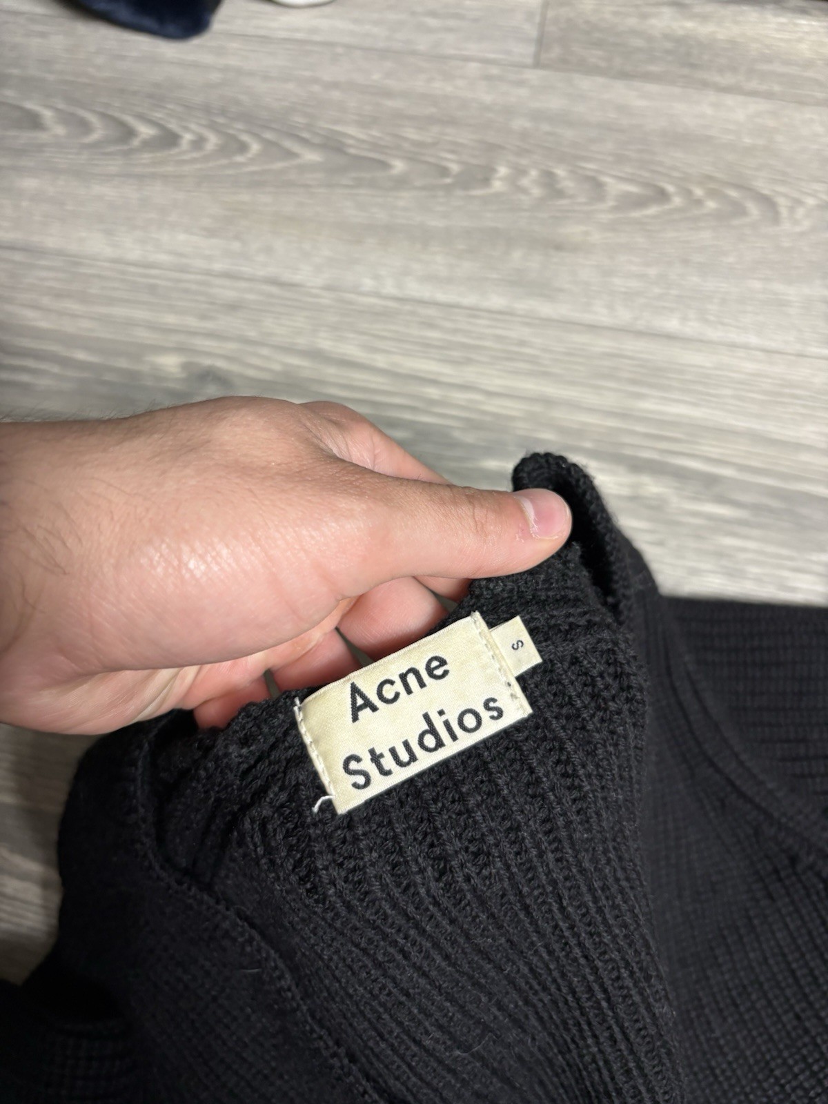 Vintage Acne Studios Black Deborah Sweater Womens Size S Small Rare image 5