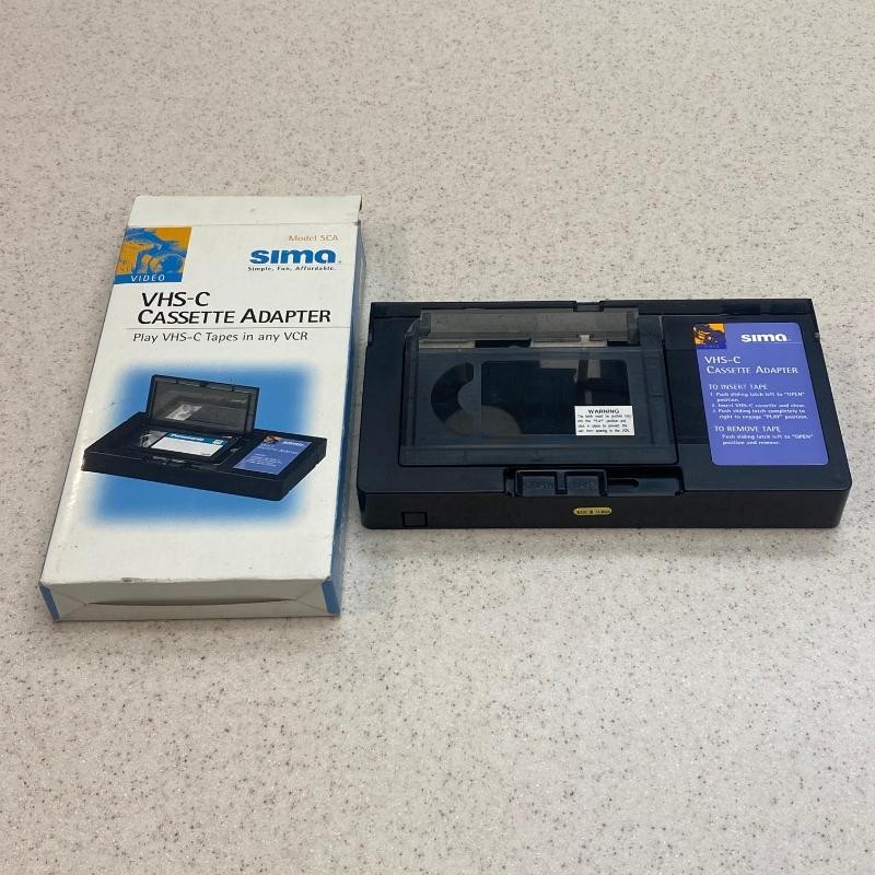 Sima Products   Model SCA    For Video VHS-C Tapes Cassette Adapter  For Any VCR