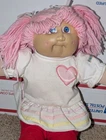 Imitation Cabbage Patch Kid Toddler Doll With Pink Hair
