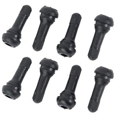 8pcs Premium Tr413 Tubeless Tire Valve Stems Black Rubber Snap-in Tire Valve...