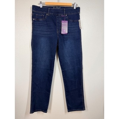 Gloria Vanderbilt Jeans Womens 14 Blue Shape Effect High Rise Straight Leg Denim