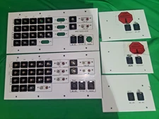 (5) Custom White Audio and Video Patch Wall I/O Panel RGB RCA XLR BNC - Lot of 5