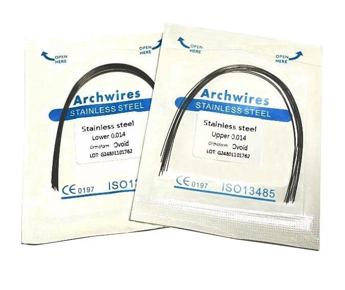 10pcs/Pack Dental Orthodontic Arch Wire Stainless Steel Round Ovoid Form - Image 4 of 4