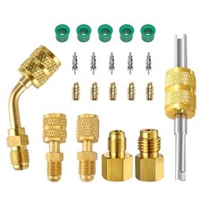 R410A Adapter for Mini Split System, 5/16 Female 1/4 Male Flare, 1/2 to 1/4