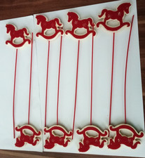 8  wunderschöne SCHAUKELPFERDE  +++  SCHAUKELPFERD  +  EINSTECKER  + WEIHNACHTEN