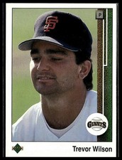 Trevor Wilson *ROOKIE CARD* (RC) 1989 Upper Deck #733. rookie card picture