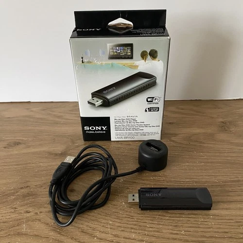 SONY UWA-BR100 USB Wireless LAN Adapter Wi-Fi Dongle Boxed Bravia Tested VGC