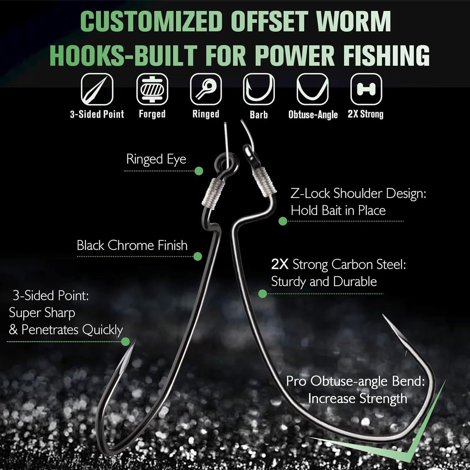 Dovesun 10/5PCS Ready Tied Carolina Rig Kit for Bass Fishing Catfish Rig Catfish