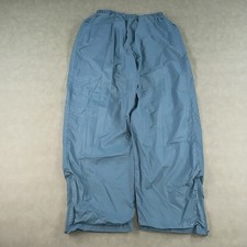 Vintage Y2K Nike Track Pants Mens Large Light Blue Windbreaker Baggy Swoosh Zip
