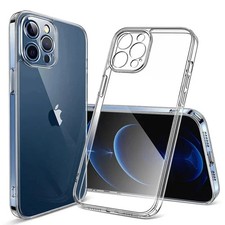 Clear Soft TPU Silicone Case For iPhone 13 14 15 16 17 Pro Max Plus Back Cover