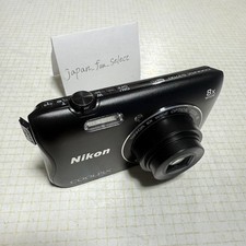 Nikon COOLPIX S3700 Black Digital Camera 20.1 MP 8x Zoom Wi-Fi NFC HD 720 p