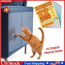 12Pack Couch Protector from Cat Claws, Doublesided Cat Scratch Furniture Protect