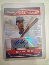 John Mayberry 2006 Bowman Signs of the Future Auto SOF-JM