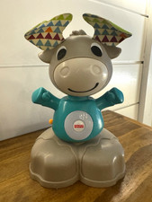 Fisher-Price Linkimals Musical Moose Toy, Gray Teal Music Sound Toy