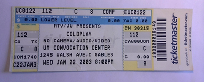 coldplay ticket チケット Coldplay: Music of the Spheres World Tour - Gillette Stadium