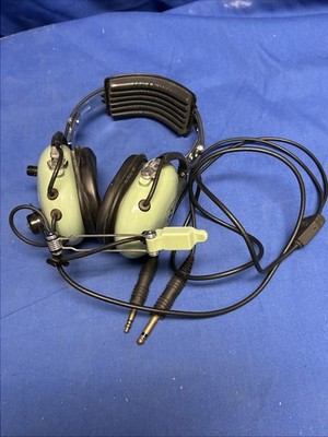 David Clark モデル H10-40 航空用ヘッドセット M4マイク 付 David Clark H10-40 Aviation Headset w/ Dual-Plugs and M4