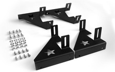 2 Amp Amplifier Rack Audio Rack Systems Stacking Brackets for Sound Equipment,Bl