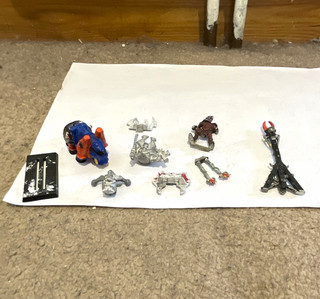 Games Workshop Warhammer 40k Caos Espacio Marina Juggernaut Piezas Figuras de Metal