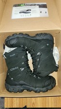 Oboz Bridger Men's Insulated Winter Snow Boots 10.5 Wide - BLACK