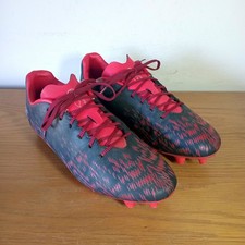 Canterbury Rugby Boots Size 8 Speed 2.0 Firm Ground Football Boots Black Red