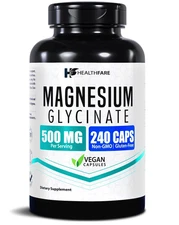 HealthFare Magnesium Oxide 500mg | 240 Veg Capsules | High-Absorption Formula