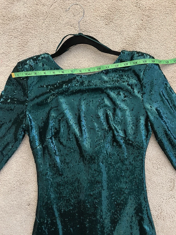 Vestido Vaina Dress the Population Verde Natalie Lentejuelas S Fiesta Noche Vacaciones Foto 4 de 4