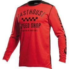 Fasthouse Carbon Youth Motocross MX Jersey | Red/Black | Sz M