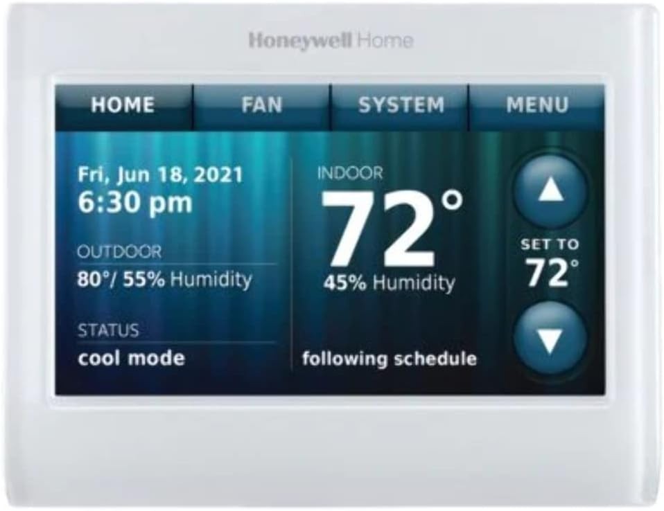 Honeywell TH9320WF5003 Wi-Fi 9000 Color Touch Screen Program