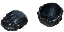 PLAYMOBIL X2 SCHWARZE PER&Uuml;CKEN SCHWARZES LOCKIGES HAAR SCHOTTISCH...