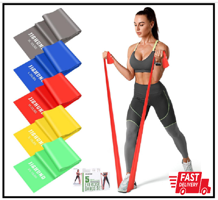 5 Pcs Exercise Bands Latex-free Elastic Stretch Bands For