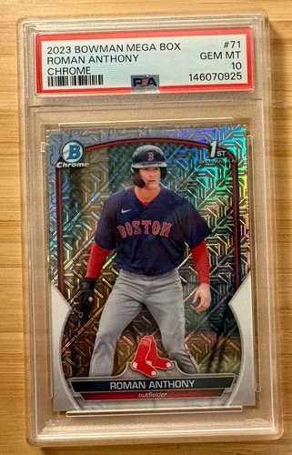 Roman Anthony 2023 Bowman 1st Mega Box Chrome Prospects BCP-71 ROOKIE PSA 10