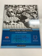 2005 Ud Upper Deck portraits signature Raymond Barry Baltimore Colts 8 x 10 Auto