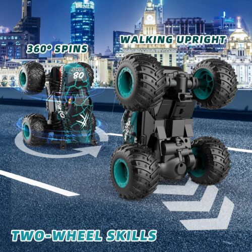 Large Car Monster Truck Remote Control RC Cars Big Wheel 4WD Kid Toy Electric - Picture 5 of 11