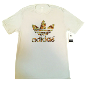 adidas tan logo tee