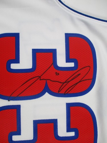 Adidas Autogramm Jonas Jerebko Dr D #33 Detroit Pistons Trikot Gr. Medium +2 - Bild 4 von 8