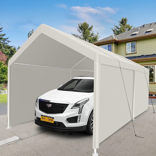 12' x 20' 10' x 20' Carport Heavy Duty Waterproof Canopy Cover for Car Truck - Picture 27 of 33