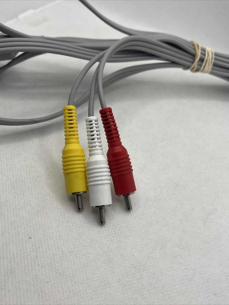 Official Nintendo Wii AV lead Audio Video Cable eBay