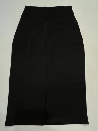 Hybrid & Company Women’s Premium Nylon Ponte Stretch Office Pencil Skirt Black 