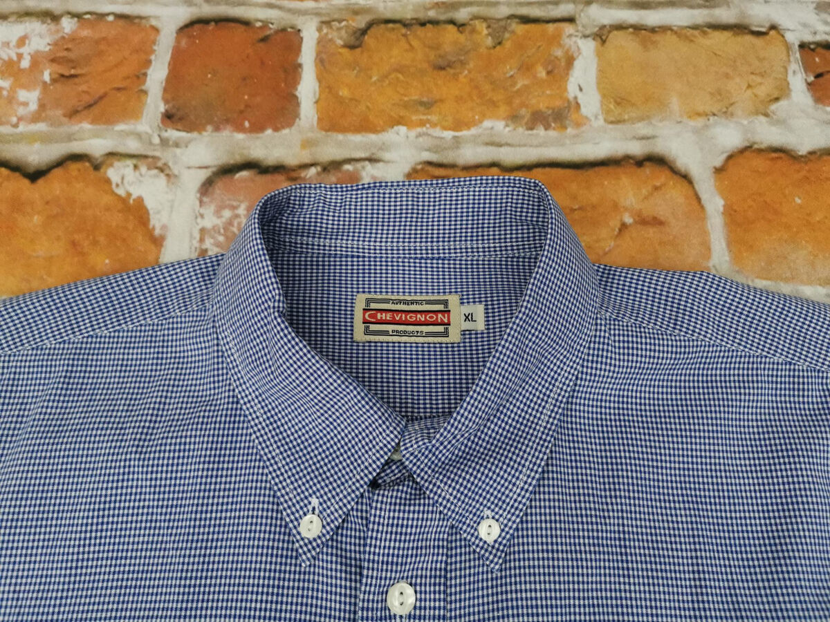 Chevignon Vintage Upper Suit Shirt Checked Casual Size XL Chevignon Vintage Upper Suit Shirt Checked Casual Size XL