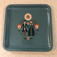 MERCK & CO. INC.  " HYDELTRASOL "    7 3/4  X 7 3/4  METAL TRAY