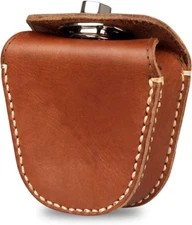 Pouch, Genuine Leather Holder Bag Storage for .22 22LR .38 .45 Hunting Milita...