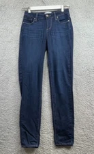 PAIGE Jeans 27 Hoxton Ultra Skinny  Women's Blue 5-Pocket Mid Rise Dark Wash