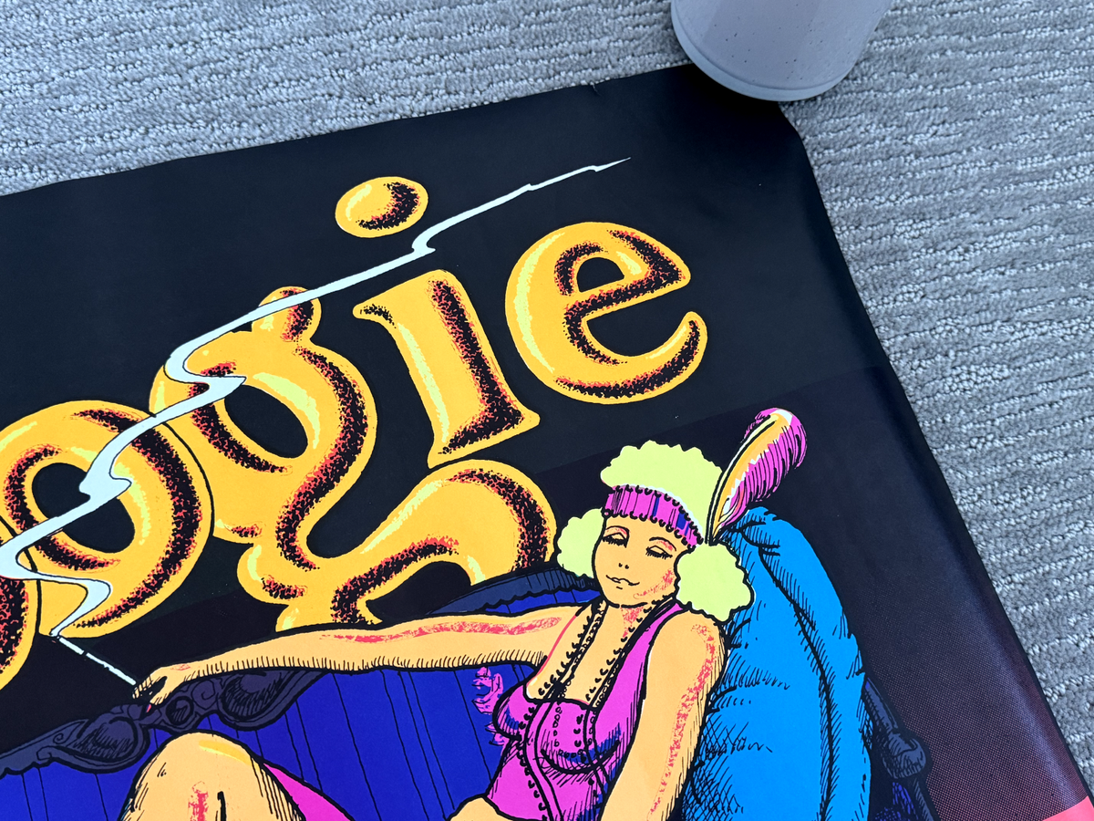 Vintage 1972 Let's Boogie Blacklight Poster 33