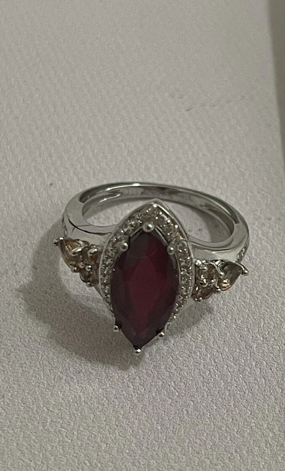 Anillo Rojo Mahaleo® Rubí Rodio Sobre Plata 3.45ctw Talla 6 Foto 2 de 4
