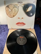 Saga ~ Worlds Apart - vinyl LP record 1982 Portrait US / Orig Inner VG+
