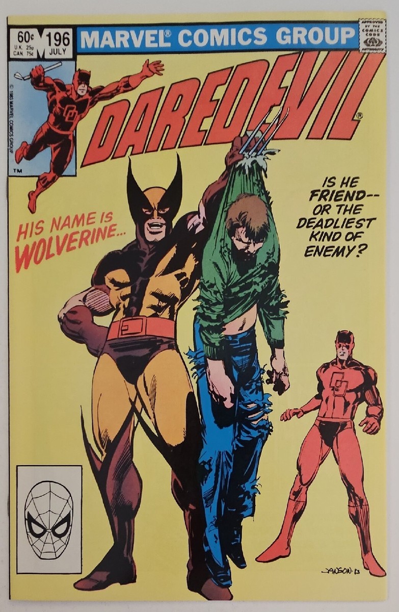 Daredevil #196 1983 Wolverine 共演 Key Daredevil # 196 Key 1st meeting DD & Wolverine Marvel 1983 | eBay