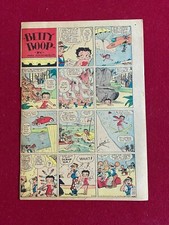 1935, Betty Boop, Sunday Comic Strip Full Page  Scarce / Vintage Popeye