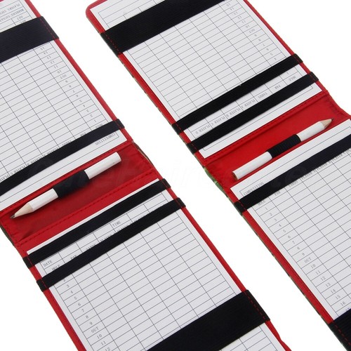 Golf Putting Golf Scorecard Holder Golf Score Card Pencil Lettering Pen Included - Picture 7 of 32